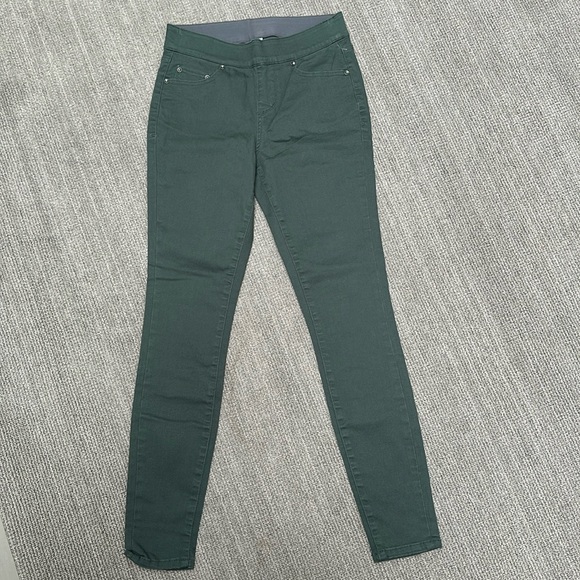 NWT High Rise Skinny Bottle Green Jeggings - JAG Brand - size 25 - Picture 1 of 4